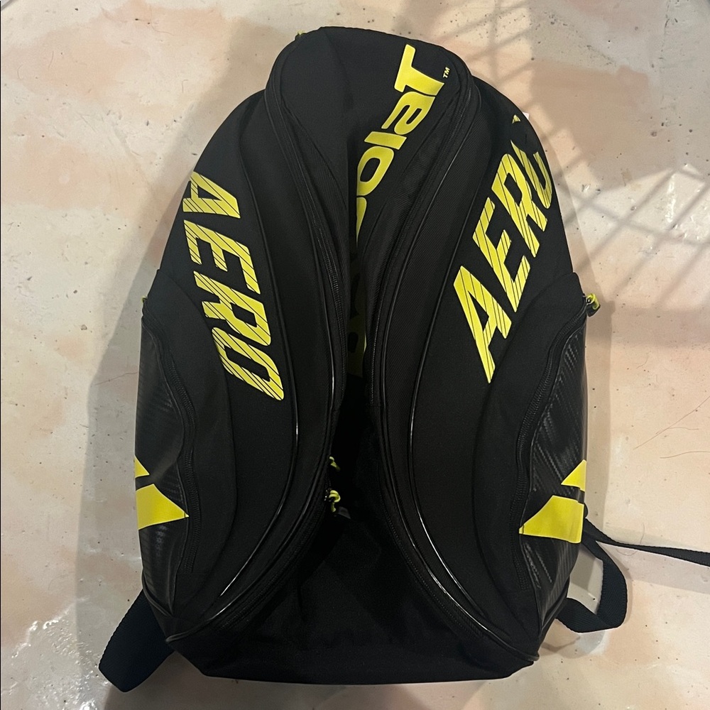 Babolat Aero Black and Yellow Backpack